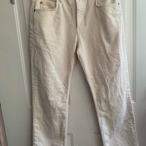 Zara women Cream Jeans